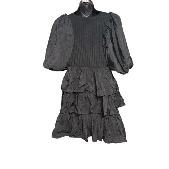 NEW WITHOUT TAGS Sofia the label Black Gothic SOFT and MINI Dress SUPER STRETCHY - Picture 3 of 6